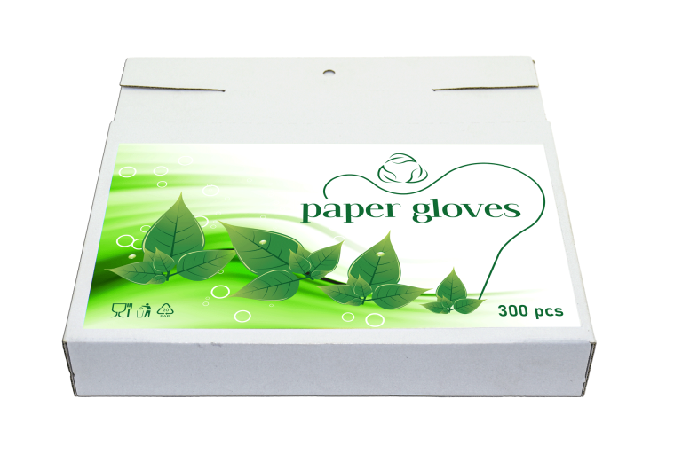 Papierové rukavice - balenie 300 ks